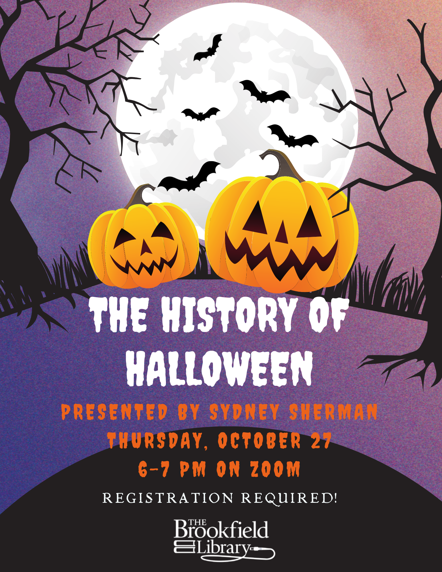 history of halloween flyer