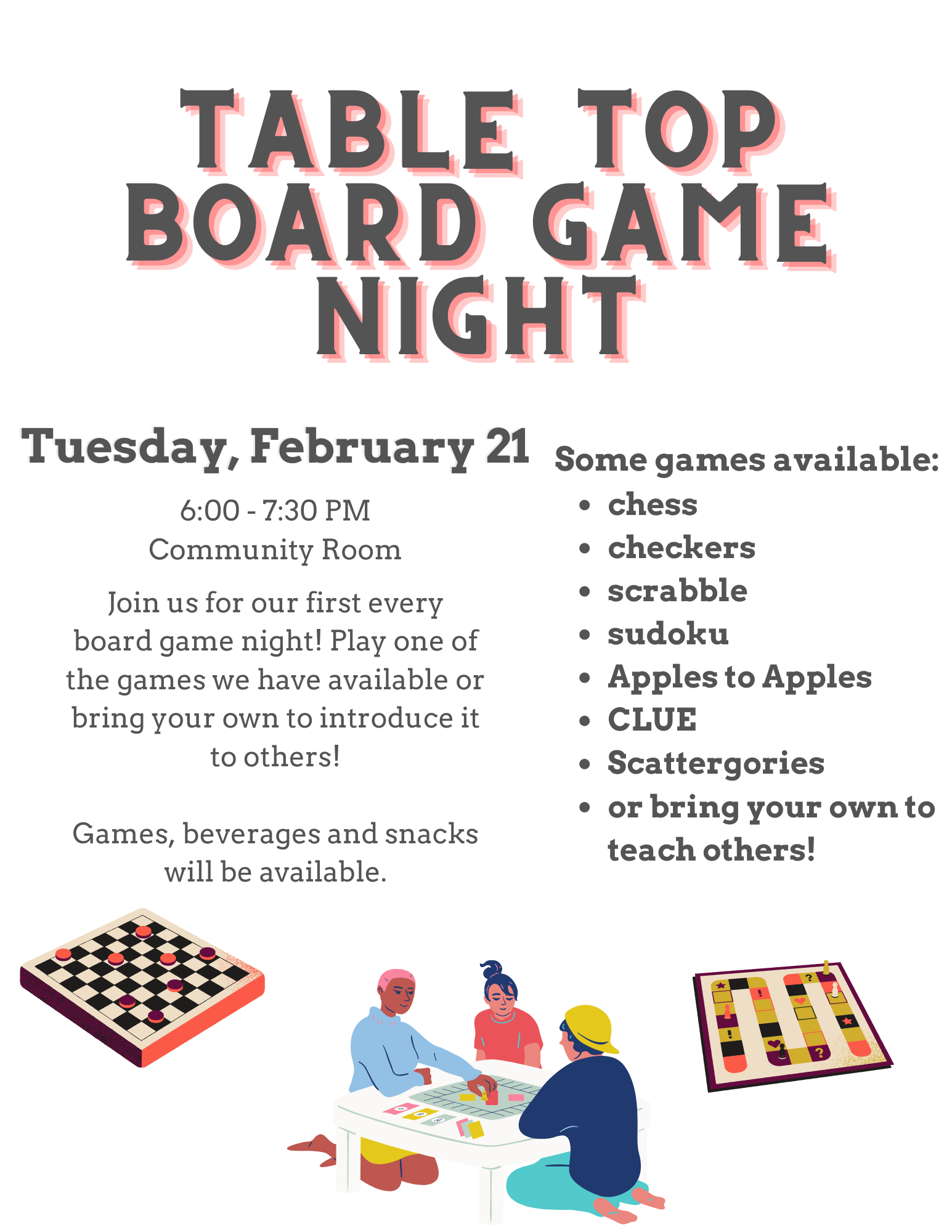 February Board Game Night