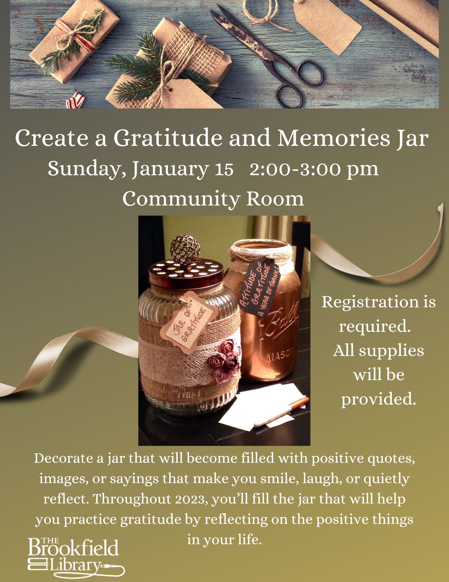 Memory Thankful Jar flyer