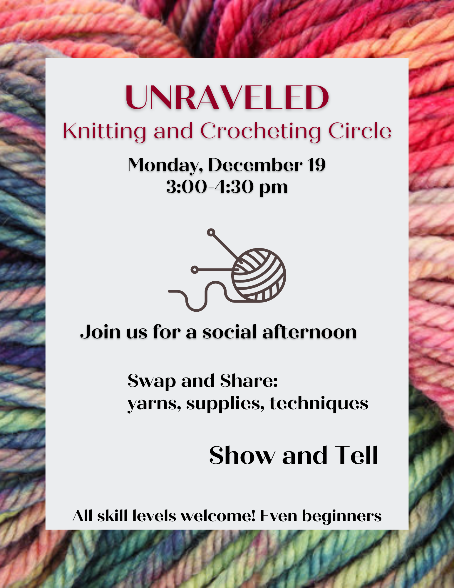 Monday Session of Unraveled