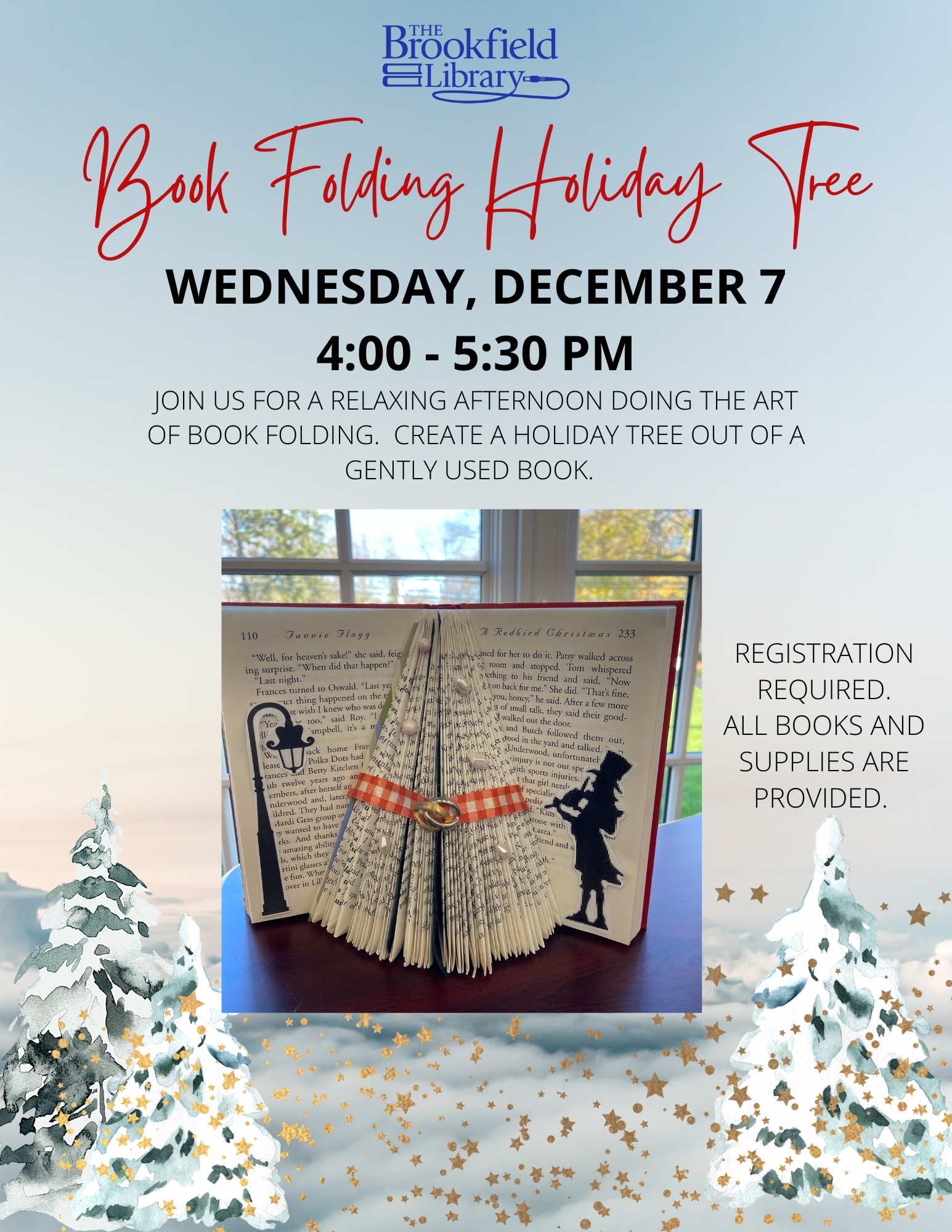 holiday book fold flyer