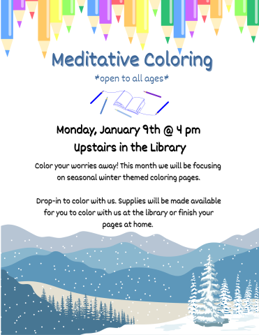 January's Meditative Coloring