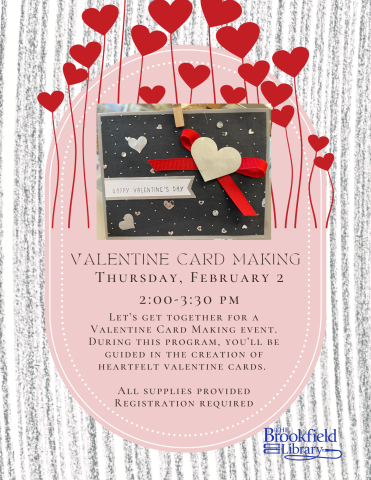 Valentine's Card Making Flyer