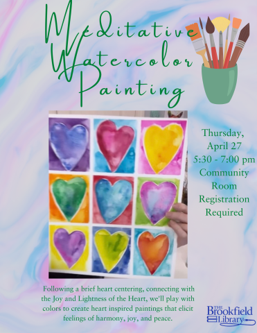 Meditative Watercoloring Flyer