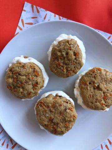 Carrot Cake Cookie Ice Cream Sandwiches