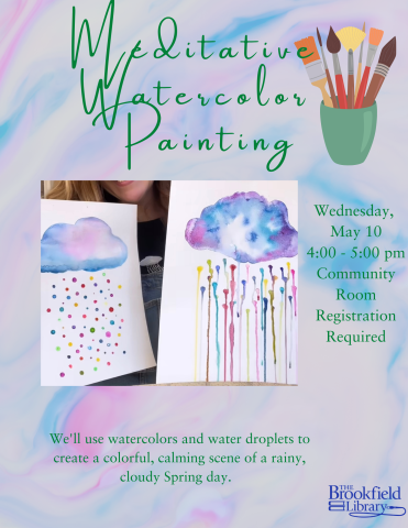 Meditative Watercoloring Flyer