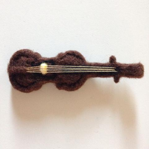 needle felting violin 