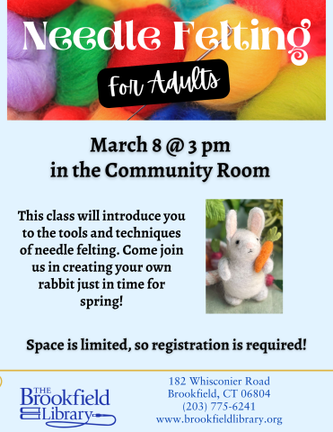 needle felting flyer