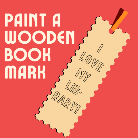 Paint a Wooden Bookmark