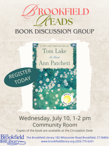 Flyer for Brookfield Reads Book Group