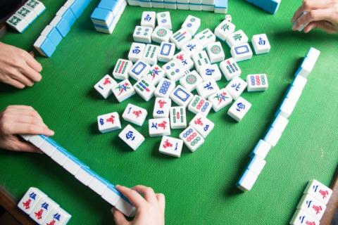 photo of people playing mah jongg