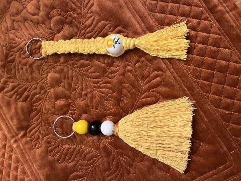 macrame key chains