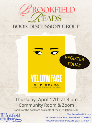 Flyer for Brookfield Reads Book Group