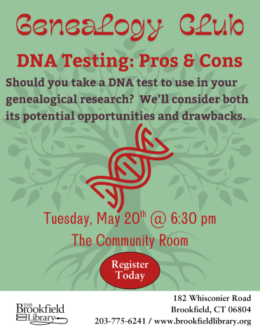 flyer for genealogy club