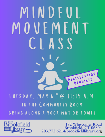 flyer for mindful movement program