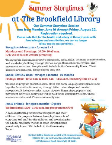 Summer Storytime Session 2025