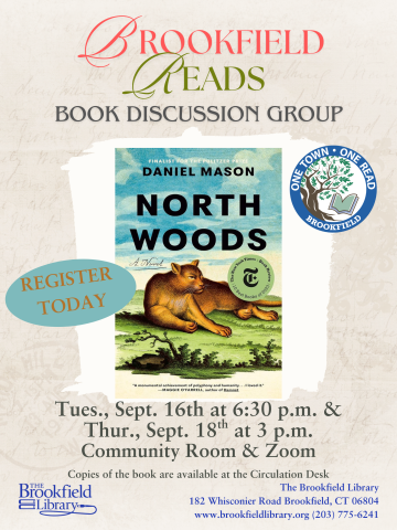 Flyer for Brookfield Reads Book Group