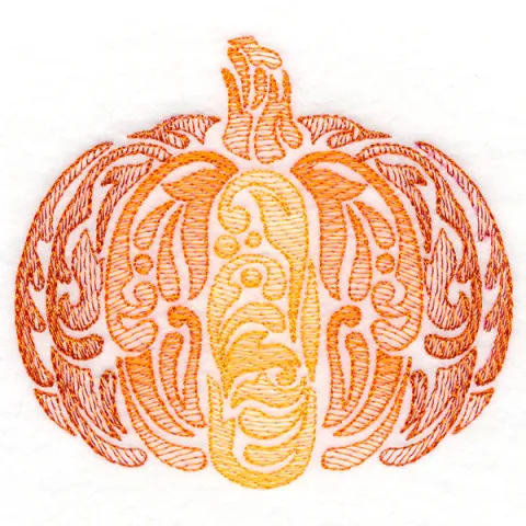 pumpkin embroidery