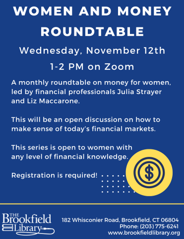 flyer for women and $ roundtable