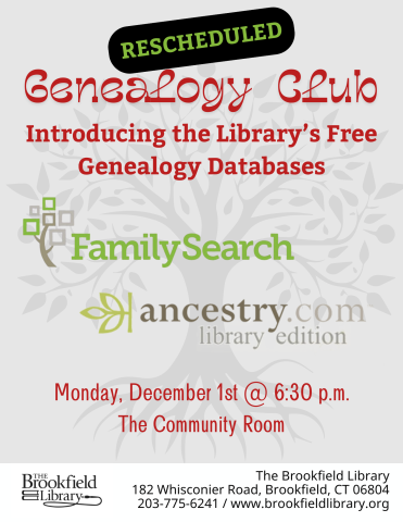 FLYER for Genealogy Club