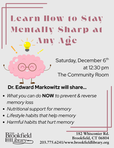 flyer for stay sharp mentally