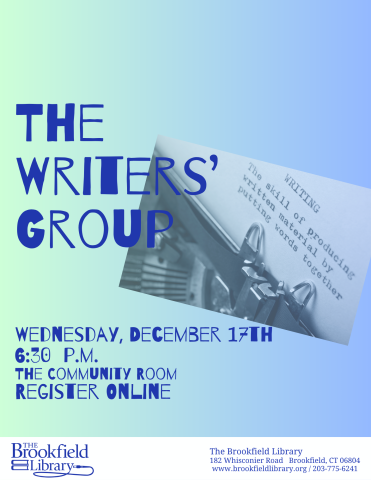 flyer for writers group