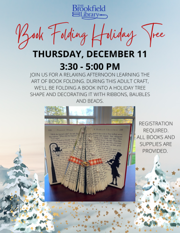 book folding tree flyer