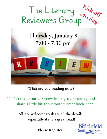 literary reviewers flyer