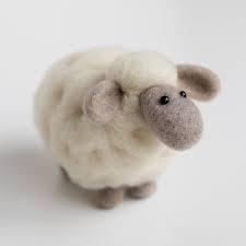 needle felting sheep