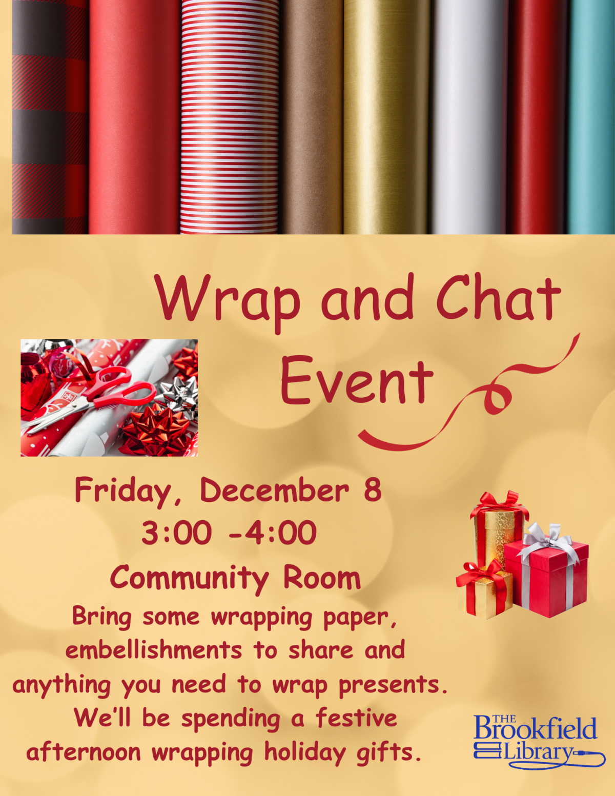 wrap and chat flyer