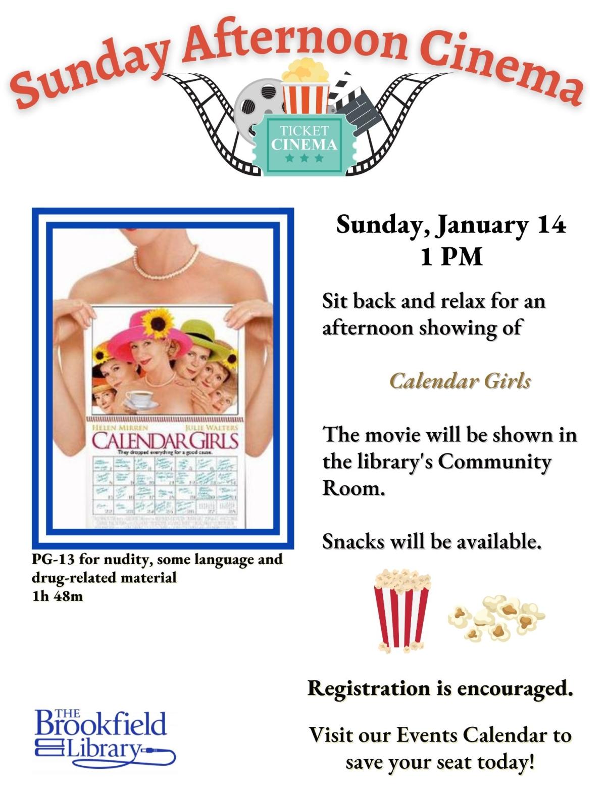 Movie flyer for Calendar Girls