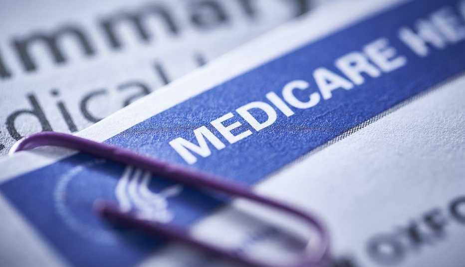 Photo of a medicare card