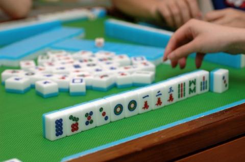 photo of people playing mah jongg