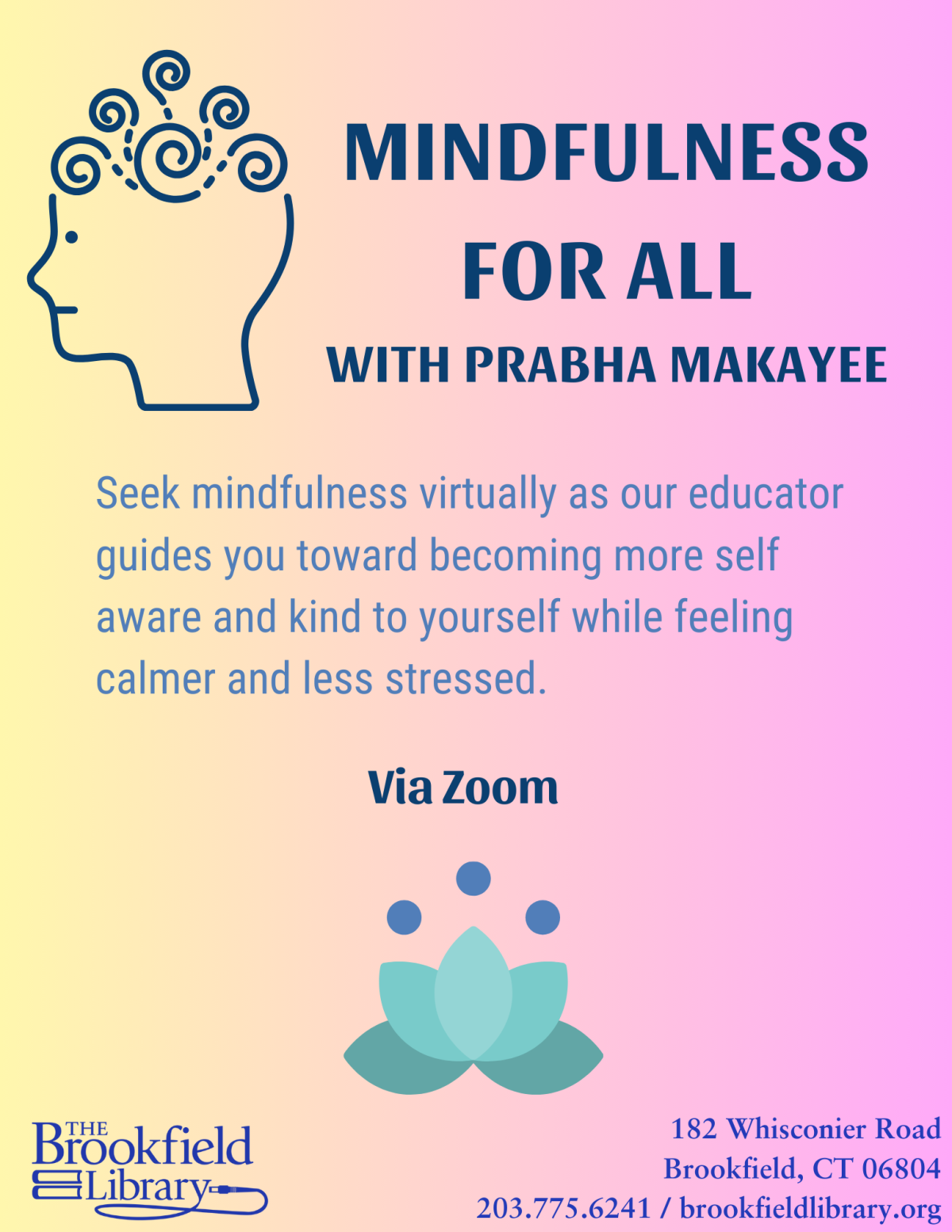 flyer for Mindfulness for All