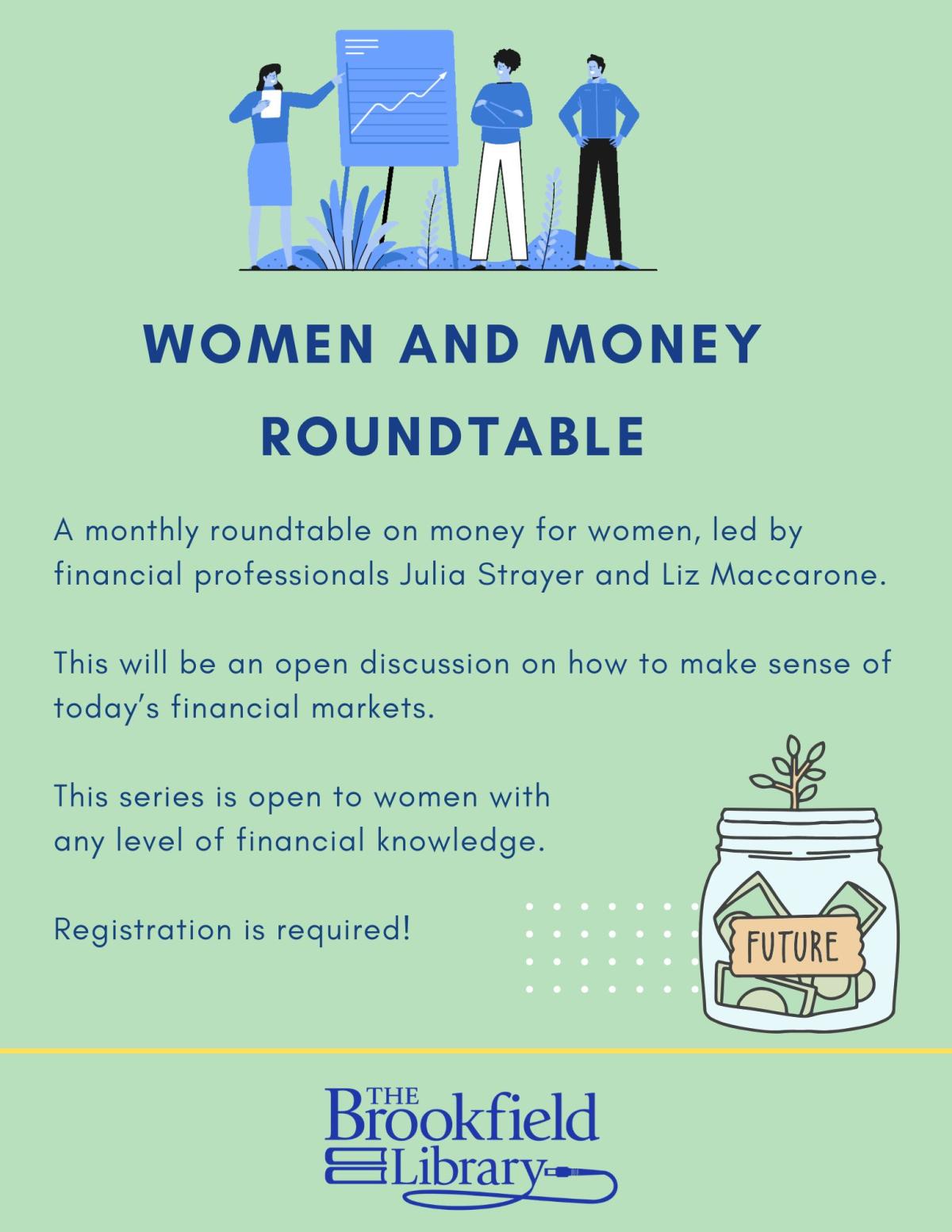 women and money flyer