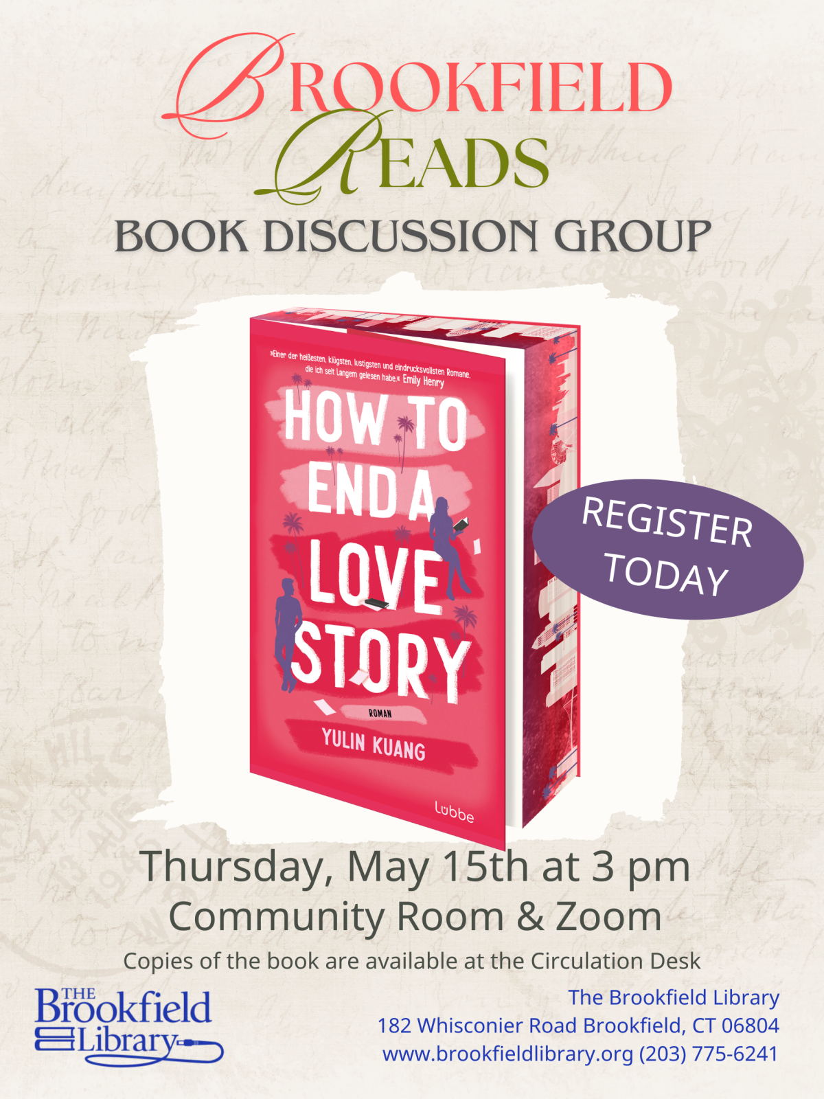 Brookfield Reads Flyer