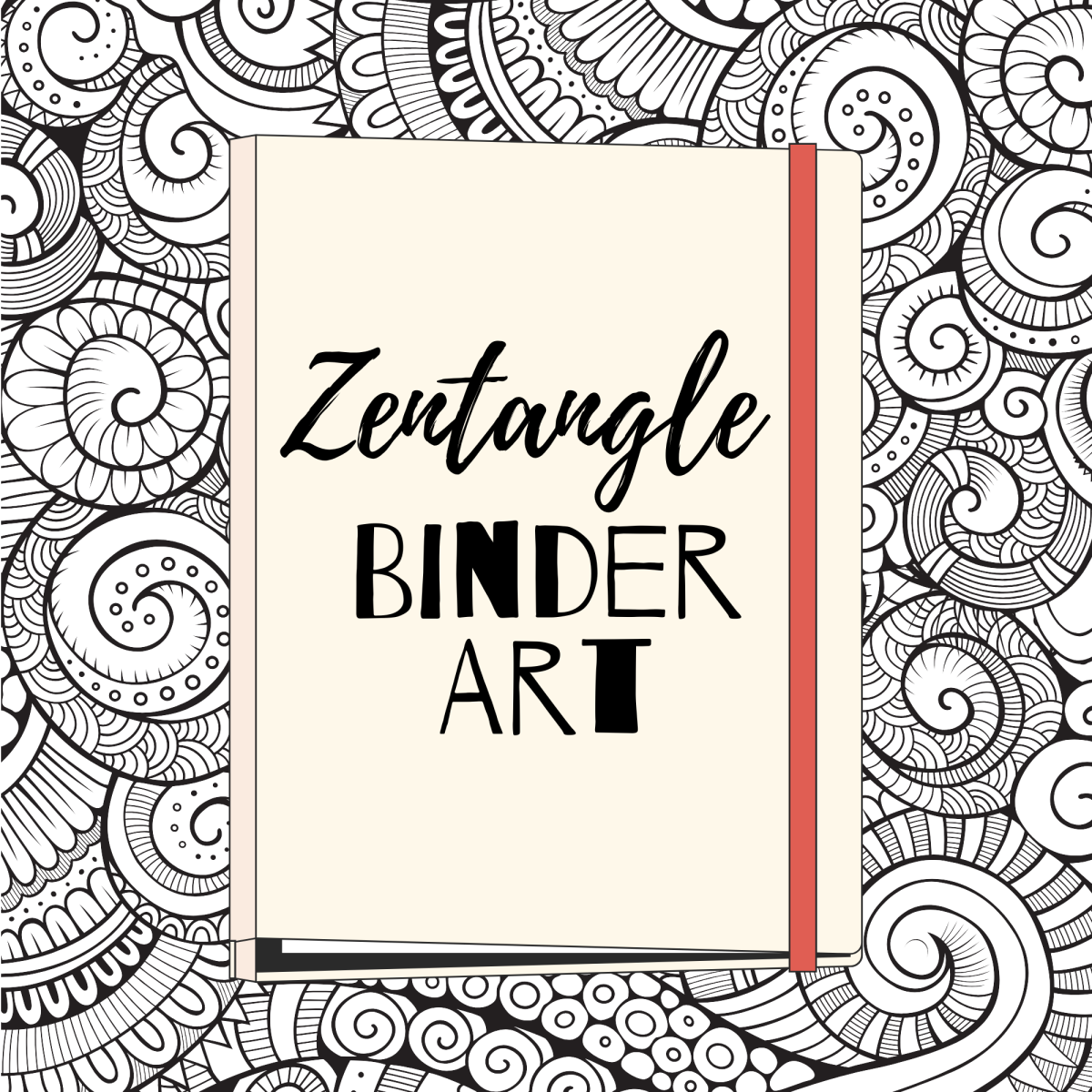 Zentangle Binder Art