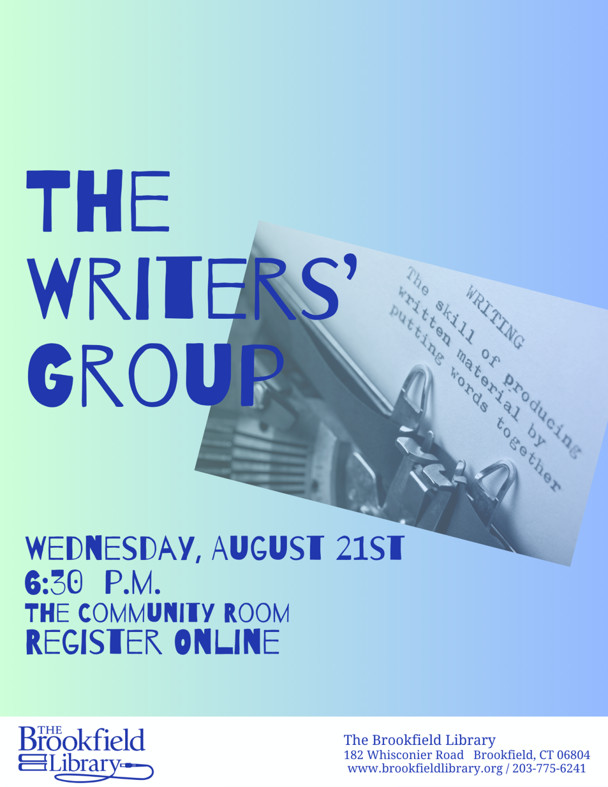 flyer for writers group