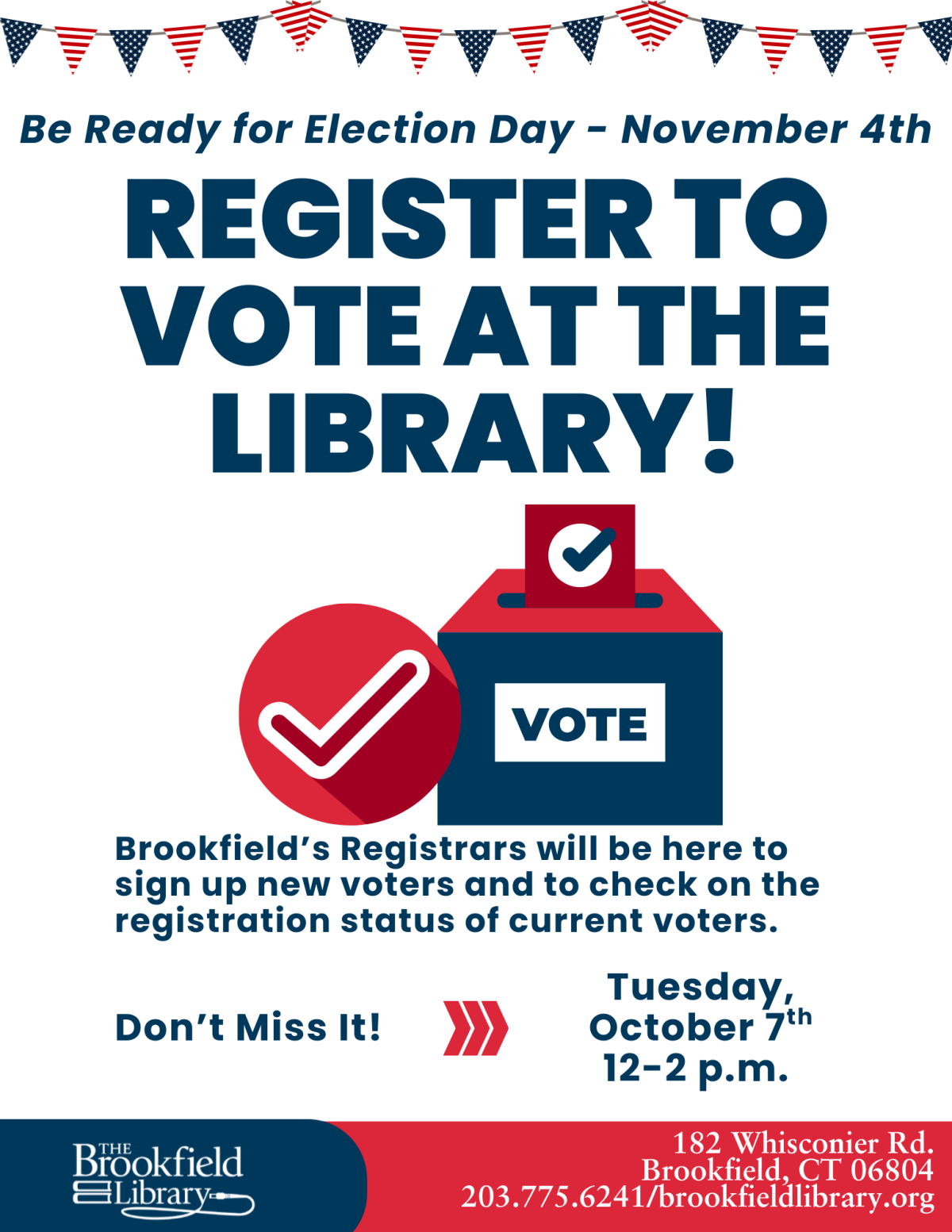 flyer for voter registration