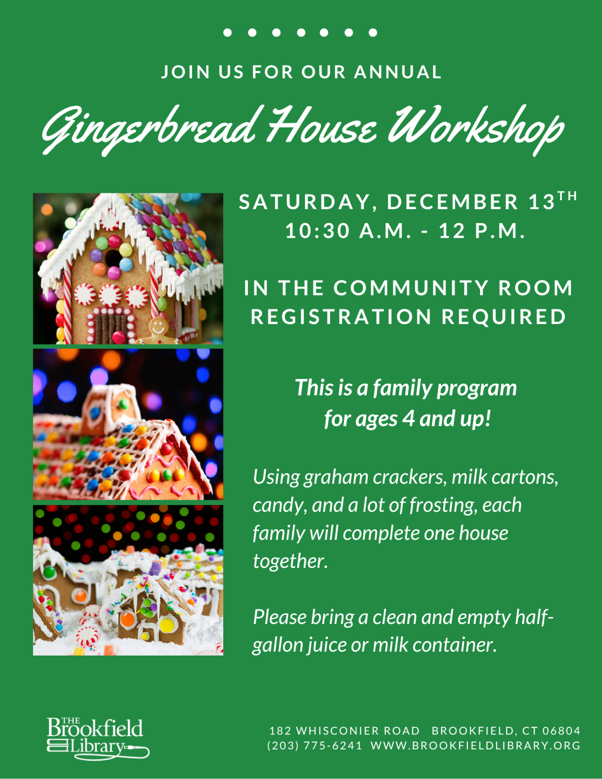 Gingerbread House Workshop