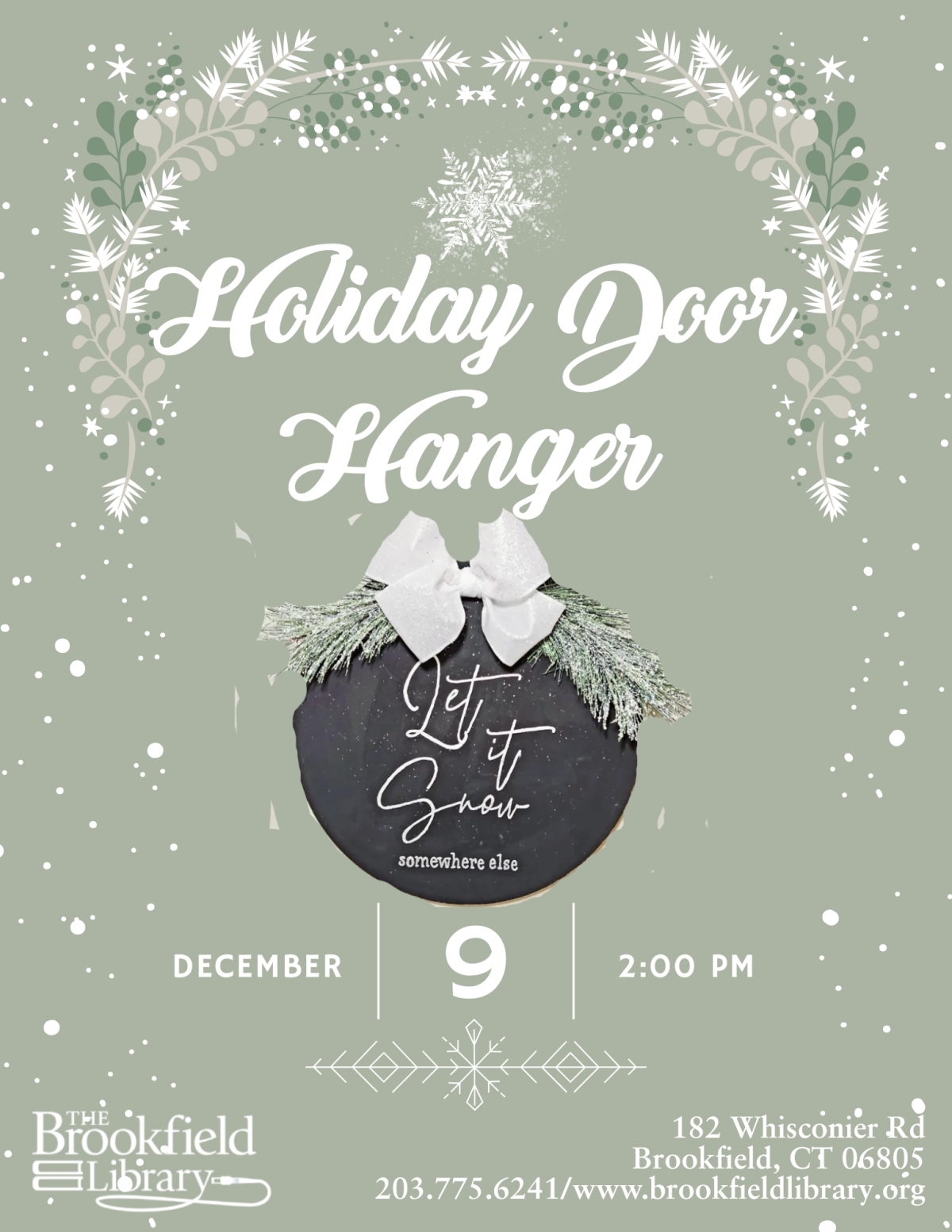 holiday door hanger flyer