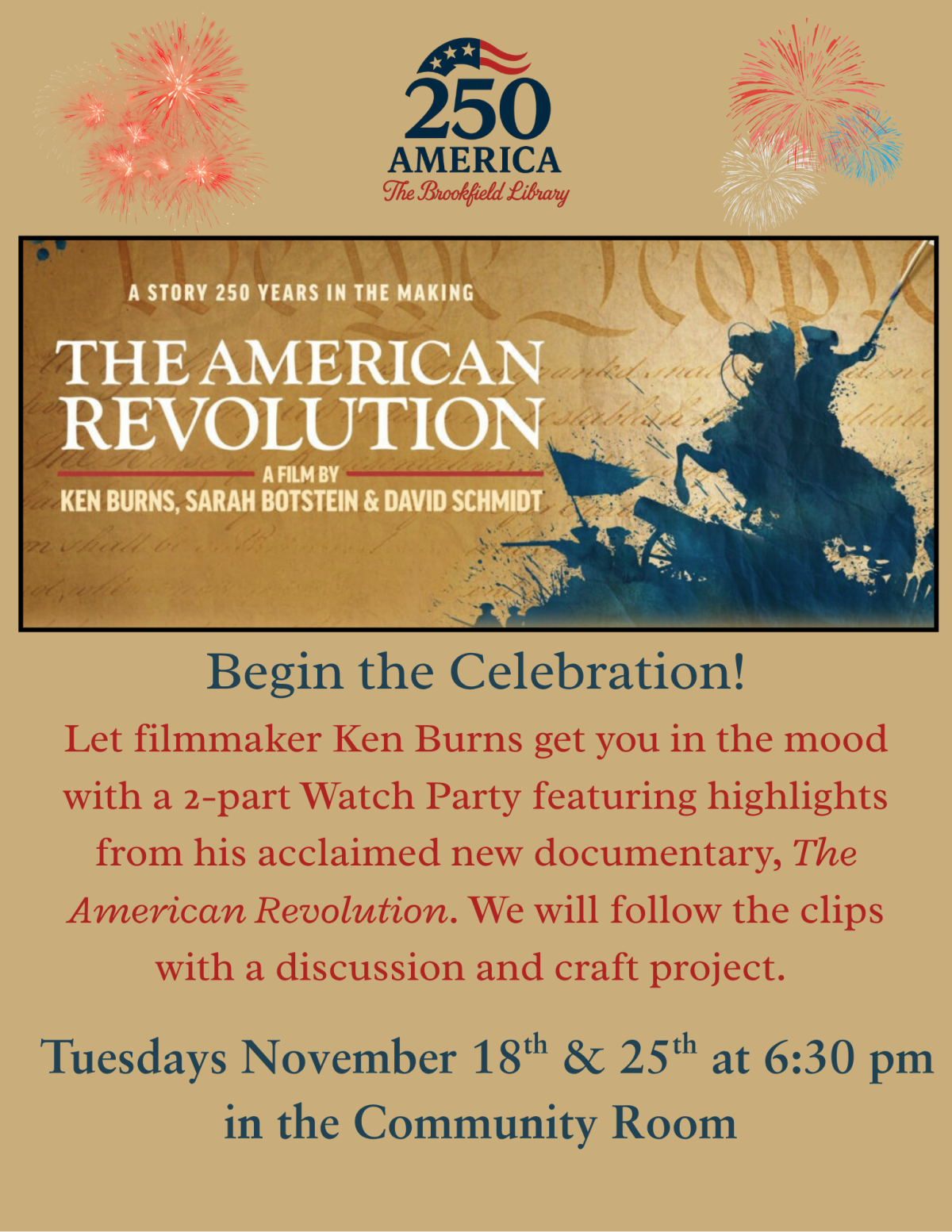 flyer for American Rev documentary